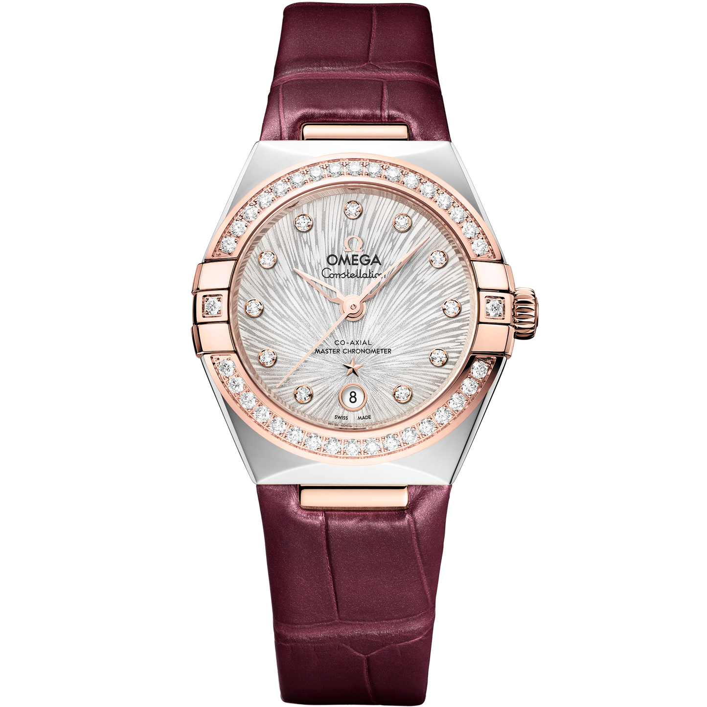 Constellation 29 mm, steel ‑ Sedna™ gold on alligator