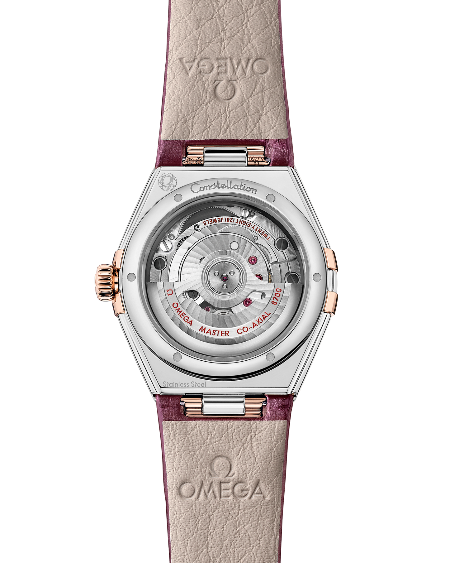 Constellation 29 mm, steel ‑ Sedna™ gold on alligator