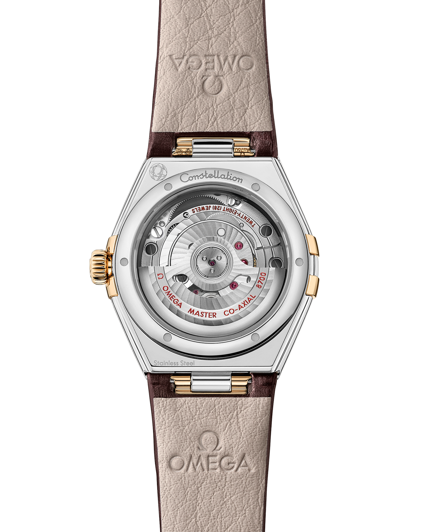 Constellation 29 mm, steel ‑ Moonshine™ gold on alligator