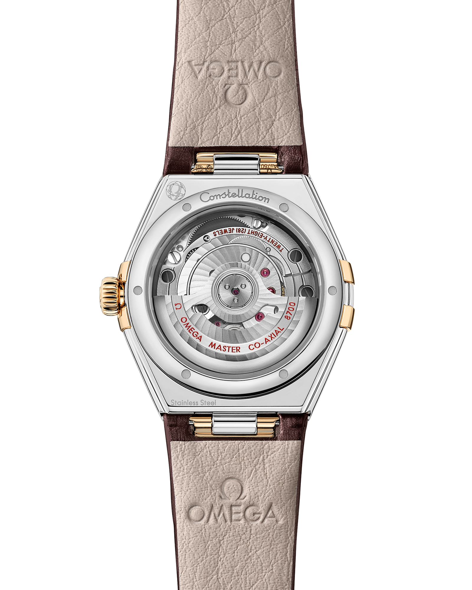 Constellation 29 mm, steel ‑ Moonshine™ gold on alligator