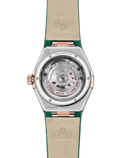 Constellation 29 mm, steel ‑ Sedna™ gold on leather strap