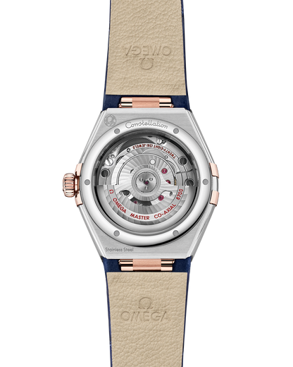 Constellation 29 mm, steel ‑ Sedna™ gold on leather strap