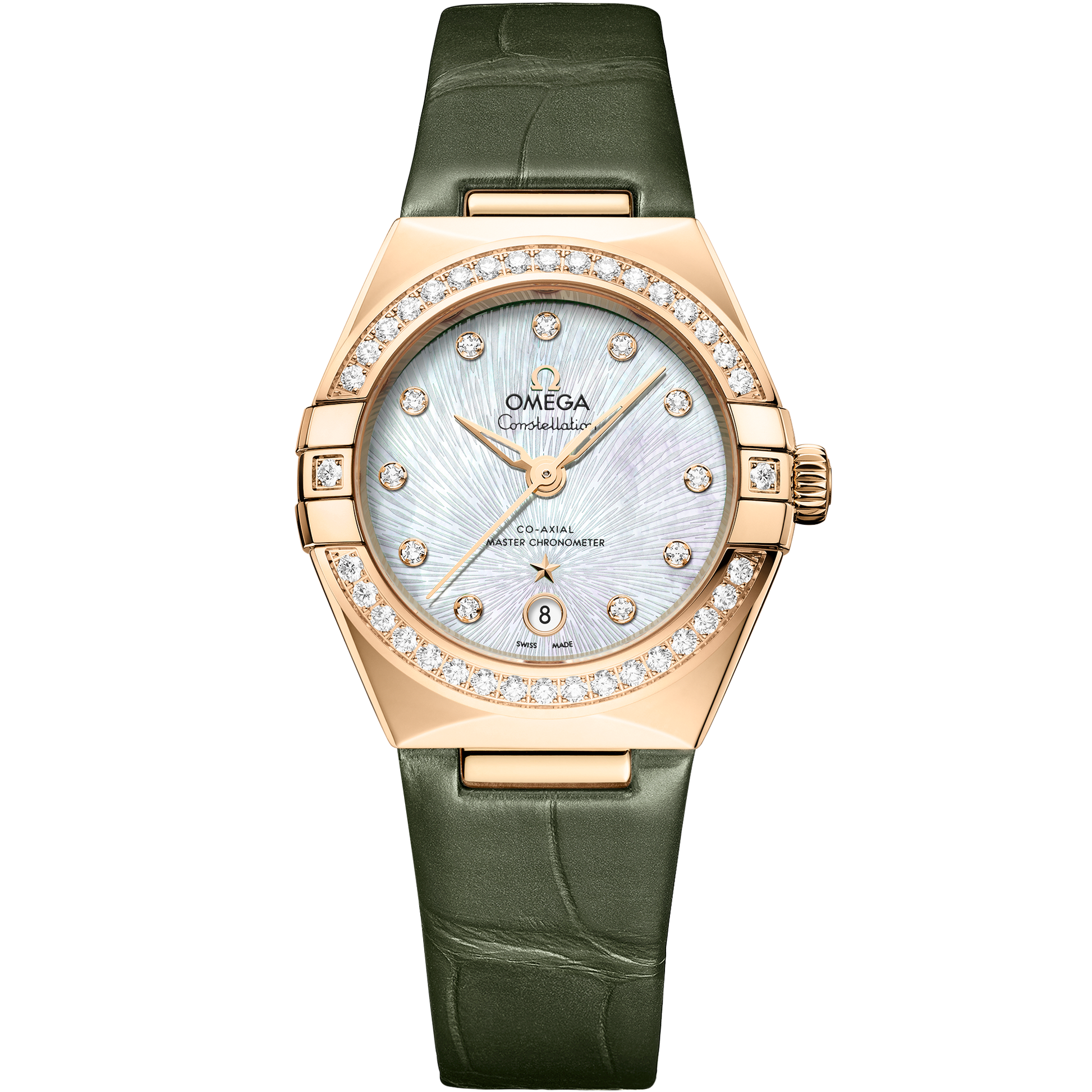 Constellation 29 mm, Moonshine™ gold on alligator