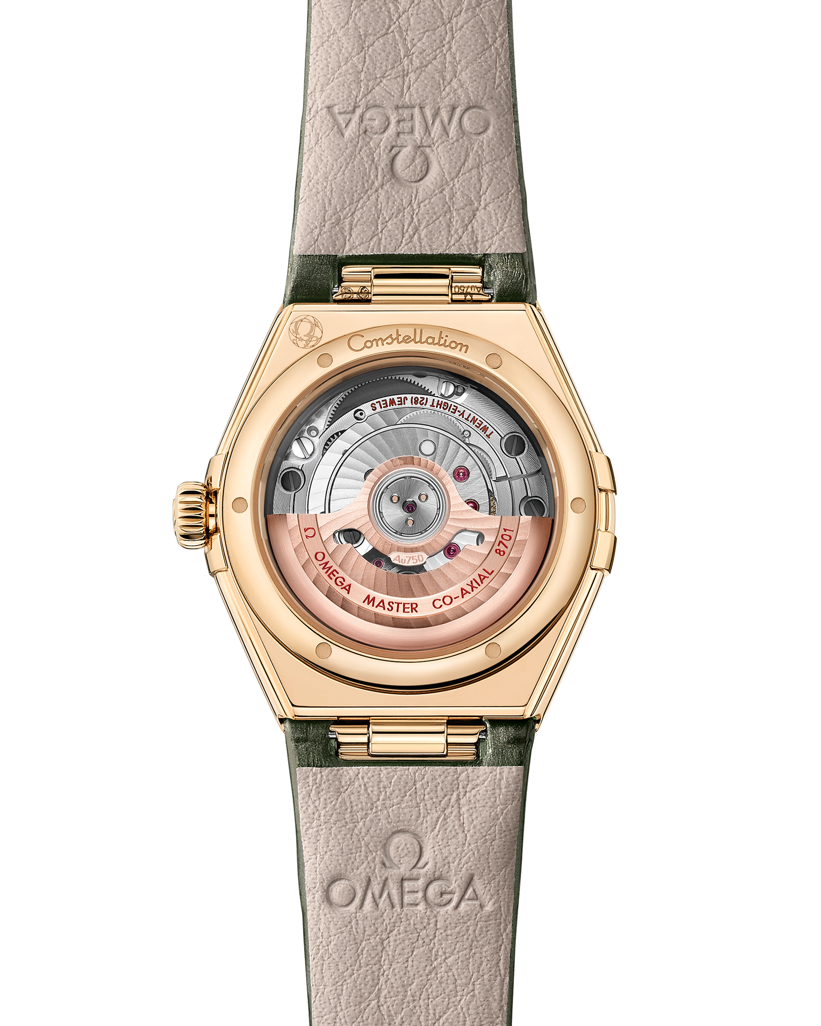 Constellation 29 mm, Moonshine™ gold on alligator