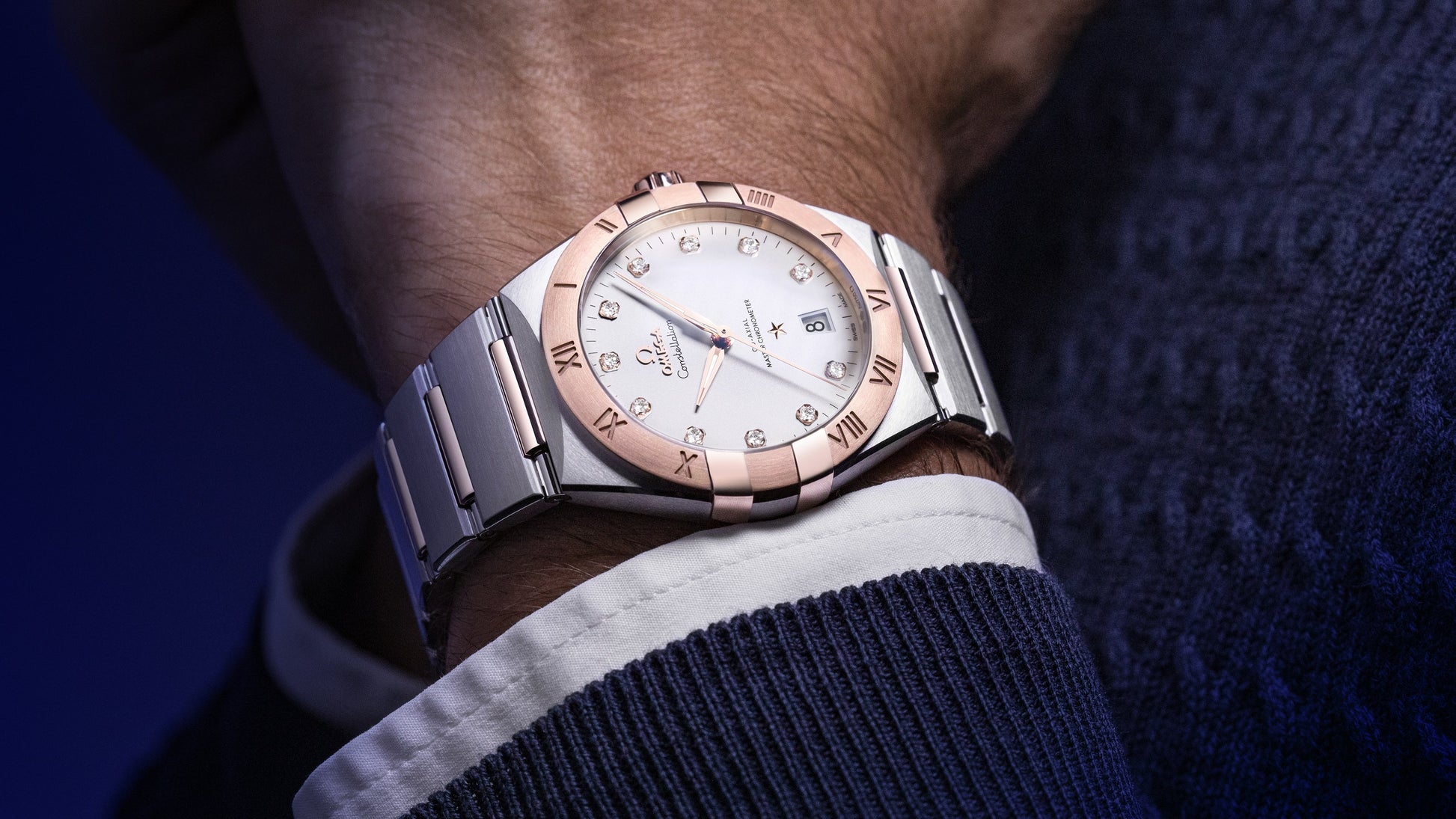 Constellation 39 mm, steel ‑ Sedna™ gold on steel ‑ Sedna™ gold