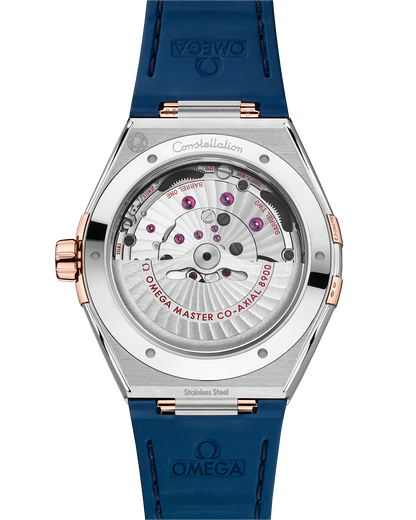 Constellation 41 mm, steel ‑ Sedna™ gold on leather strap