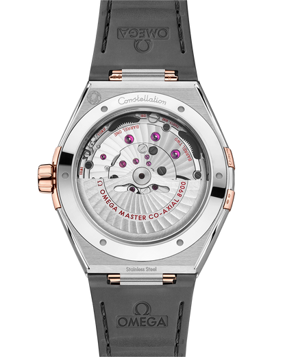 Constellation 41 mm, steel ‑ Sedna™ gold on leather strap