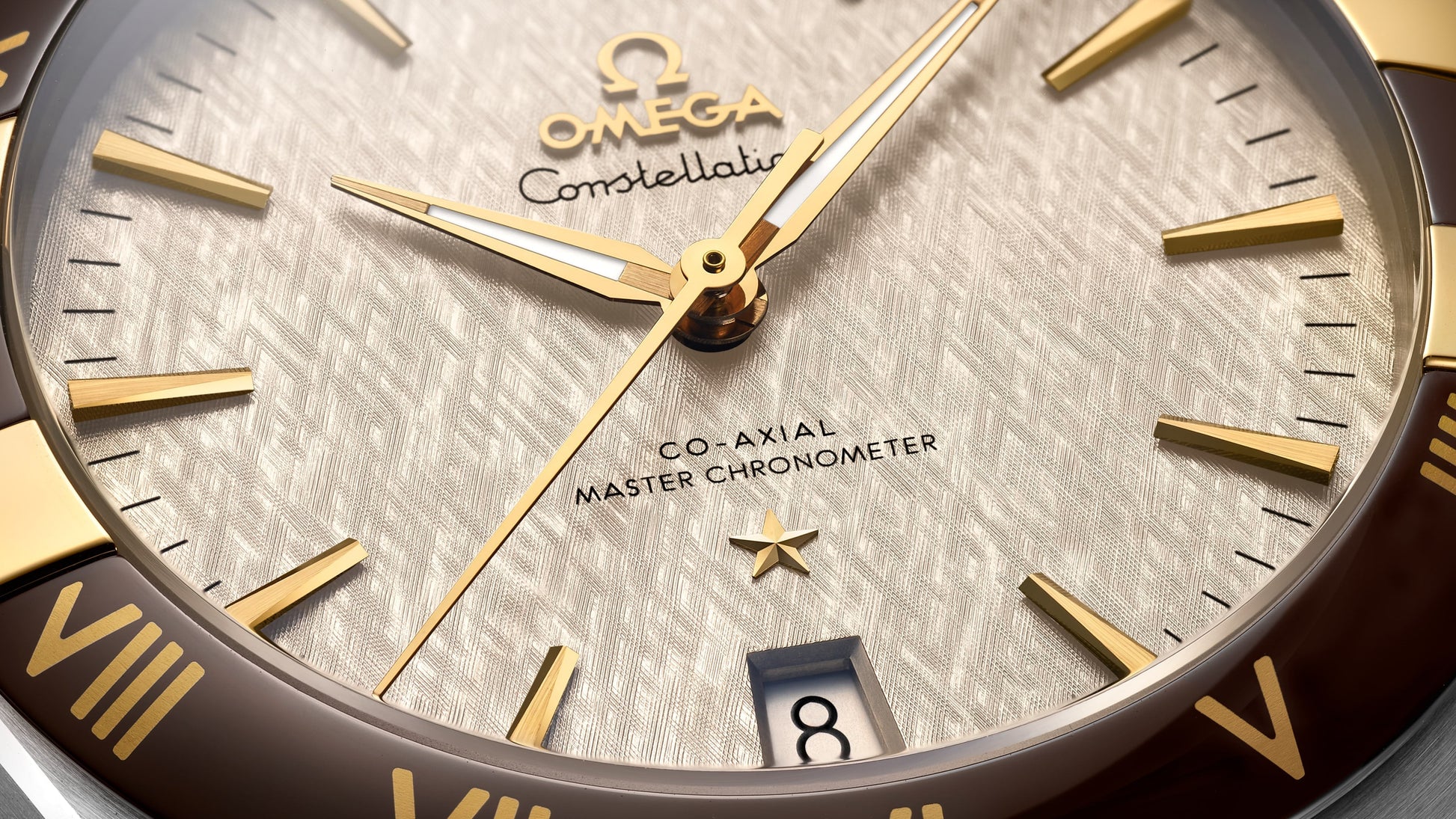 Constellation 41 mm, steel ‑ yellow gold on leather strap