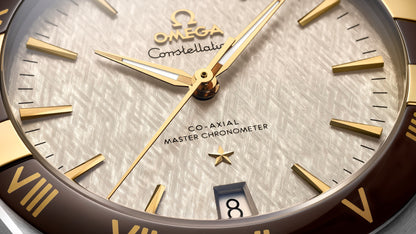 Constellation 41 mm, steel ‑ yellow gold on leather strap