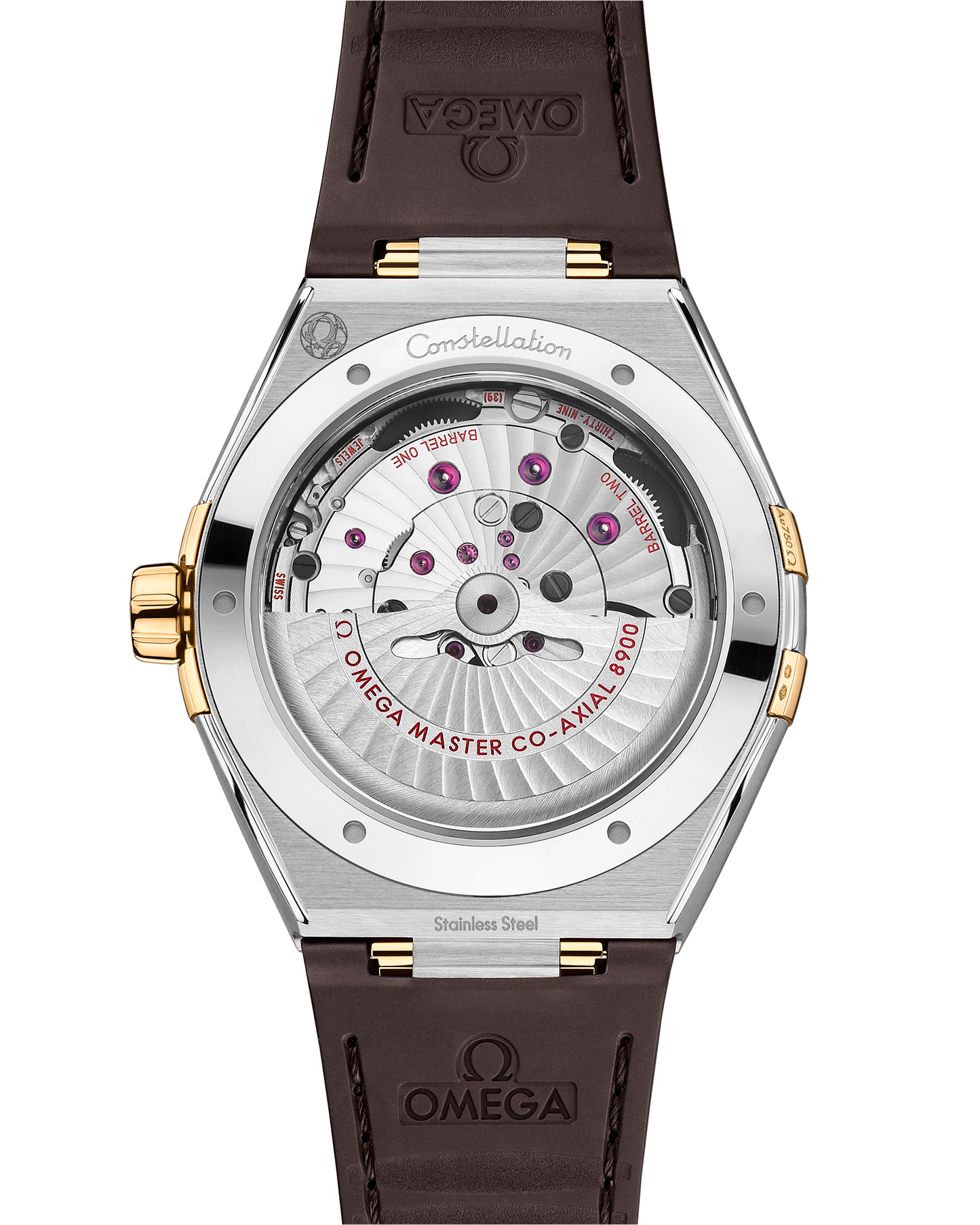 Constellation 41 mm, steel ‑ yellow gold on leather strap
