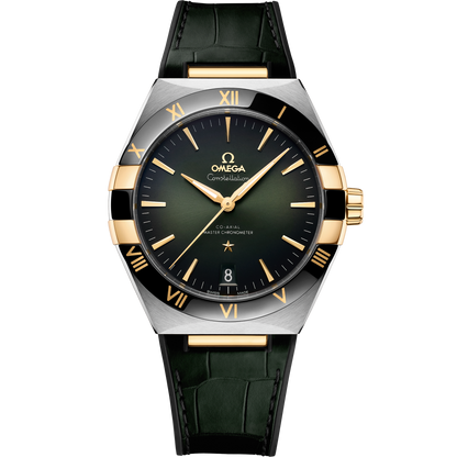 Constellation 41 mm, steel ‑ yellow gold on leather strap