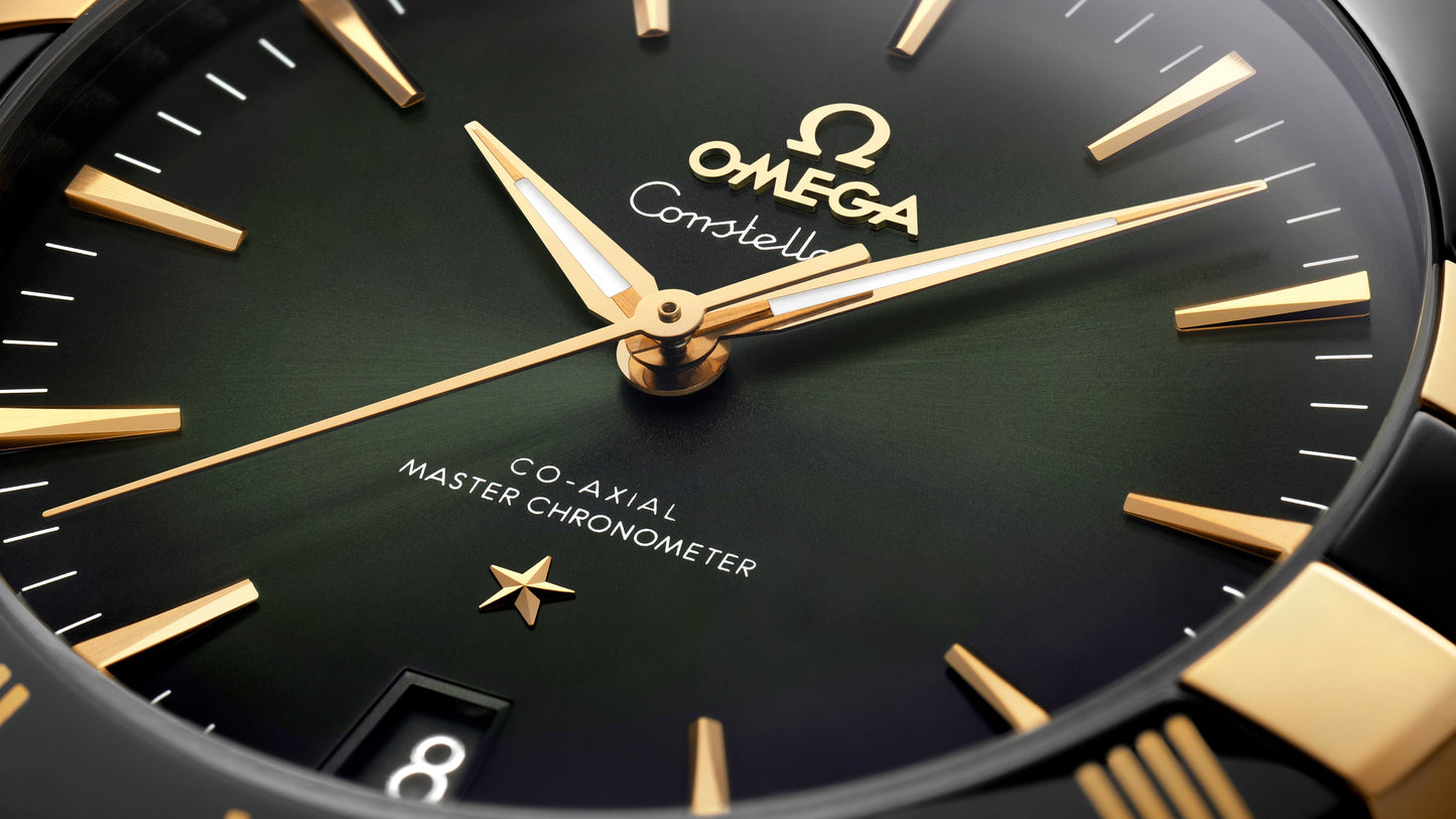 Constellation 41 mm, steel ‑ yellow gold on leather strap