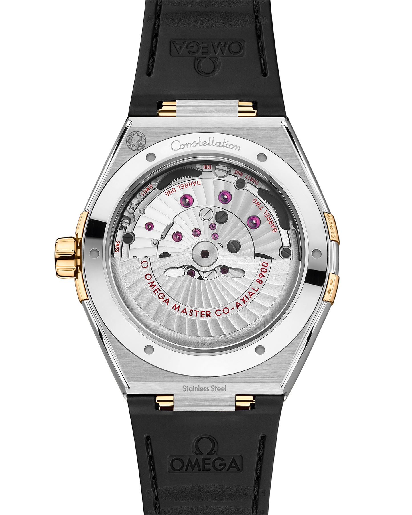 Constellation 41 mm, steel ‑ yellow gold on leather strap