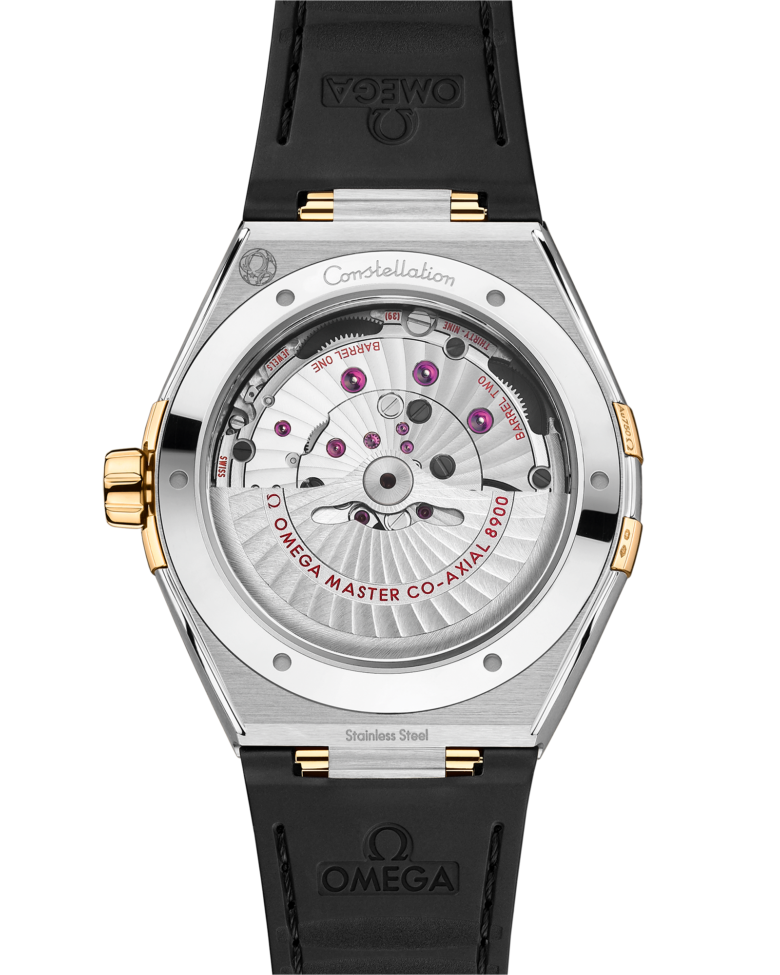 Constellation 41 mm, steel ‑ yellow gold on leather strap