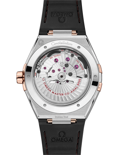 Constellation 41 mm, steel ‑ Sedna™ gold on leather strap