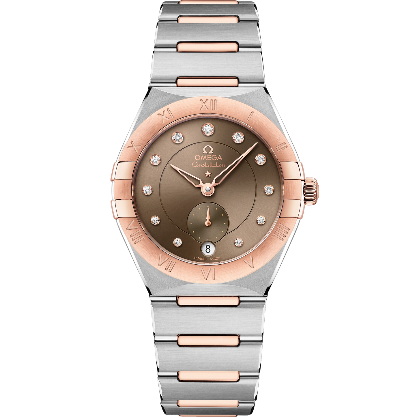 Constellation 34 mm, steel ‑ Sedna™ gold on steel ‑ Sedna™ gold
