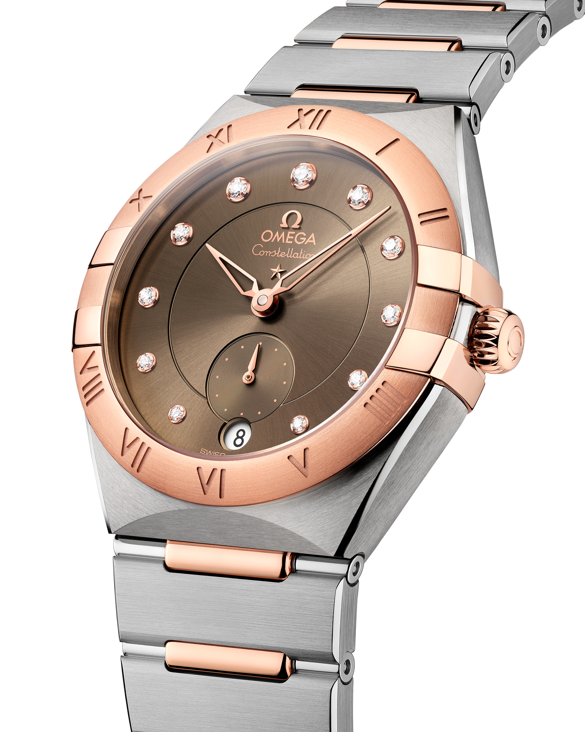 Constellation 34 mm, steel ‑ Sedna™ gold on steel ‑ Sedna™ gold