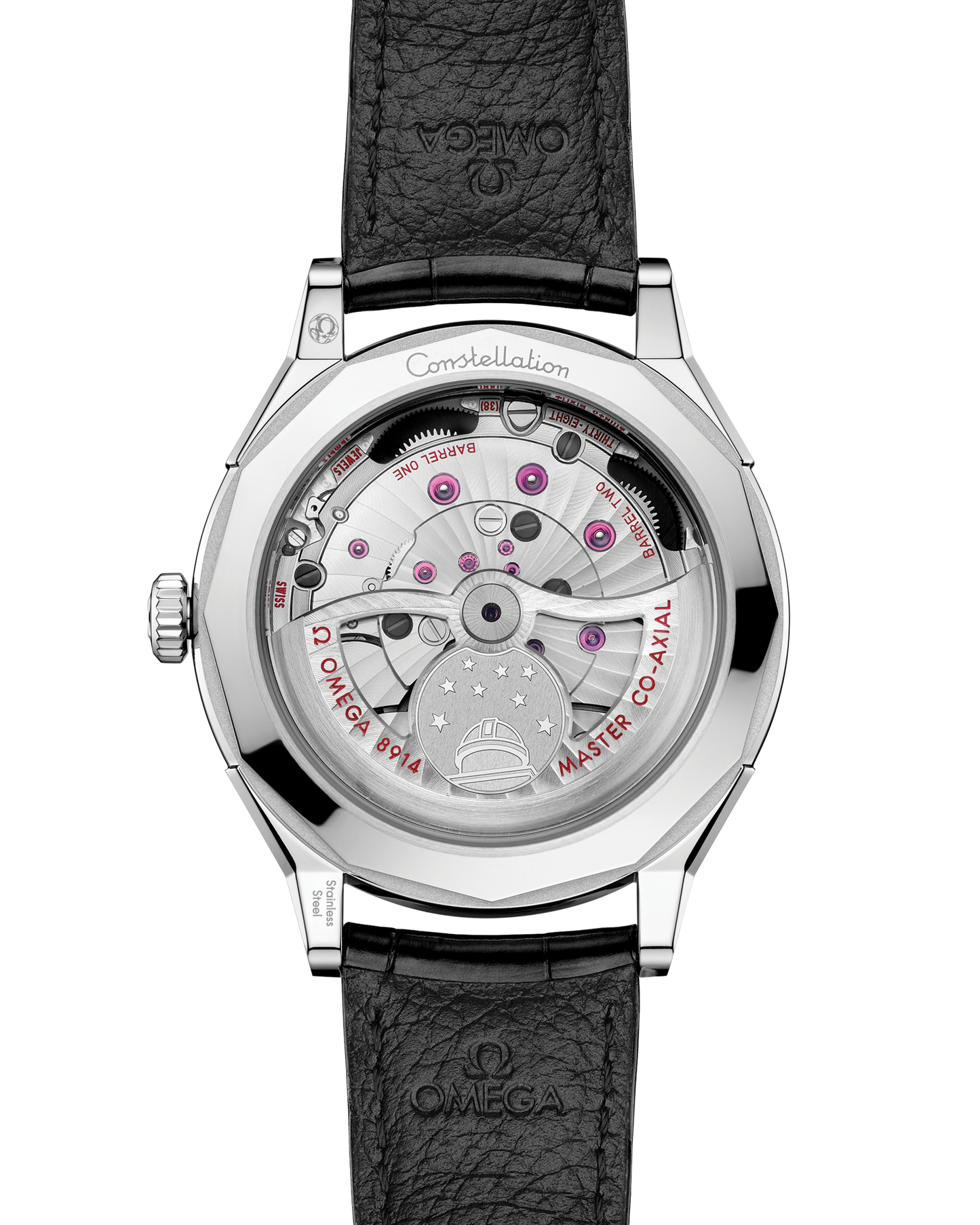 Constellation Observatory 39.4 mm, O‑MEGASTEEL on alligator