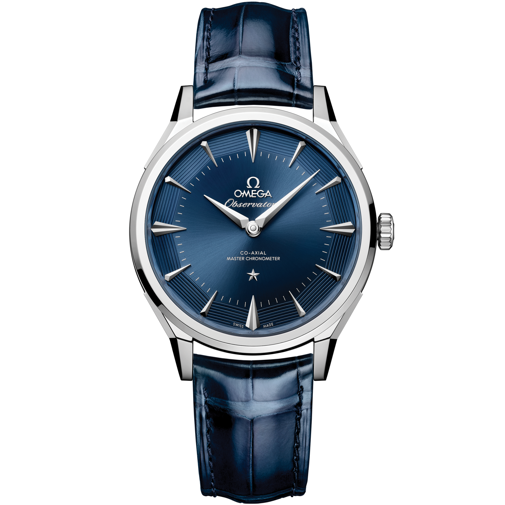 Constellation Observatory 39.4 mm, O‑MEGASTEEL on alligator