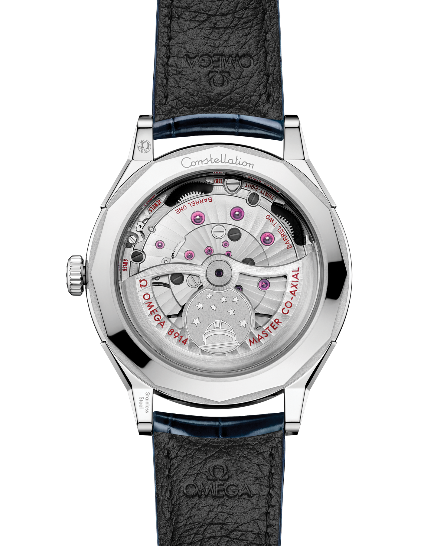Constellation Observatory 39.4 mm, O‑MEGASTEEL on alligator