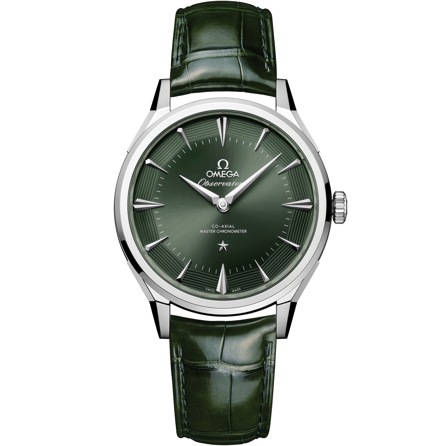 Constellation Observatory 39.4 mm, O‑MEGASTEEL on alligator