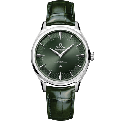 Constellation Observatory 39.4 mm, O‑MEGASTEEL on alligator
