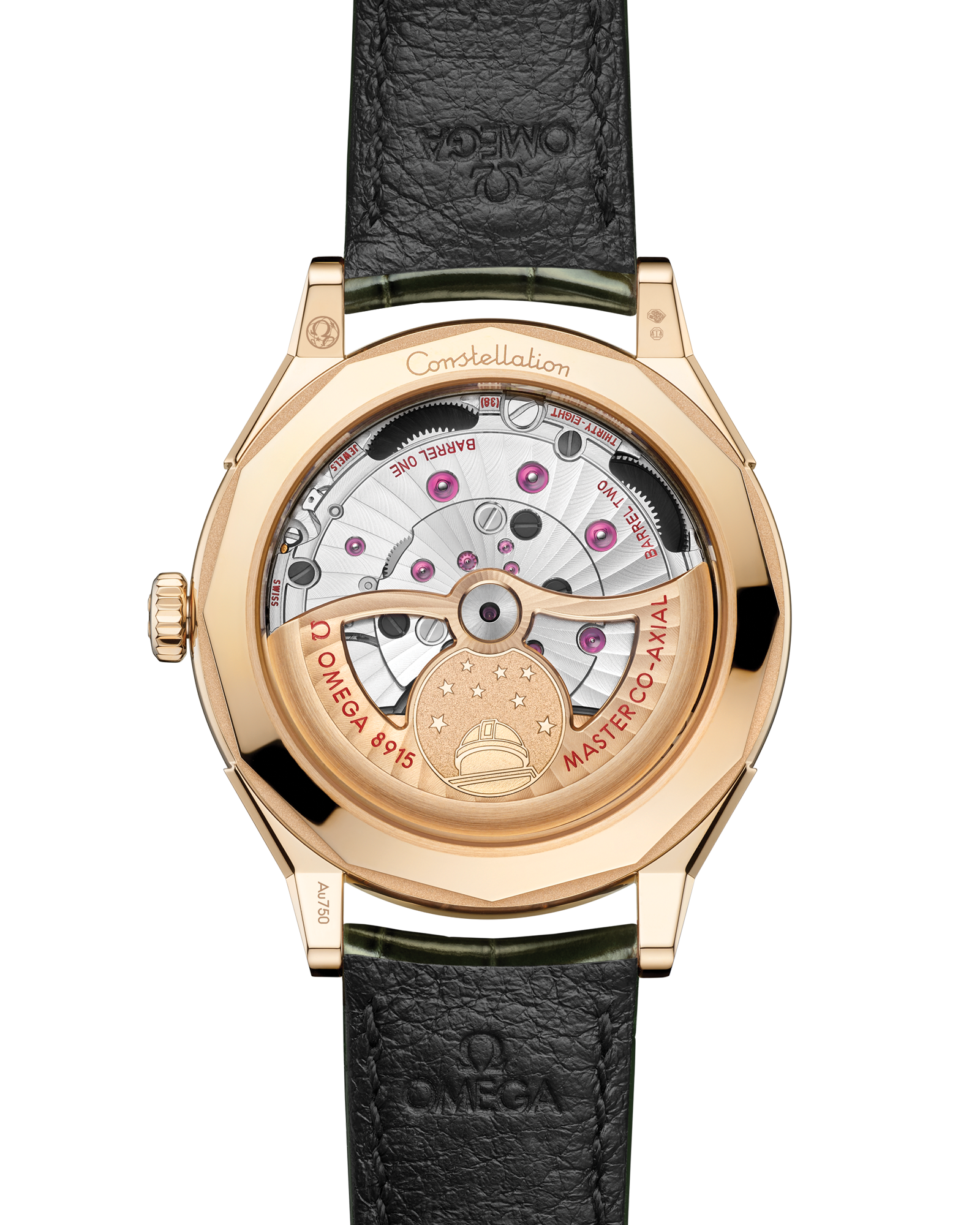 Constellation Observatory 39.4 mm, Moonshine™ gold on alligator