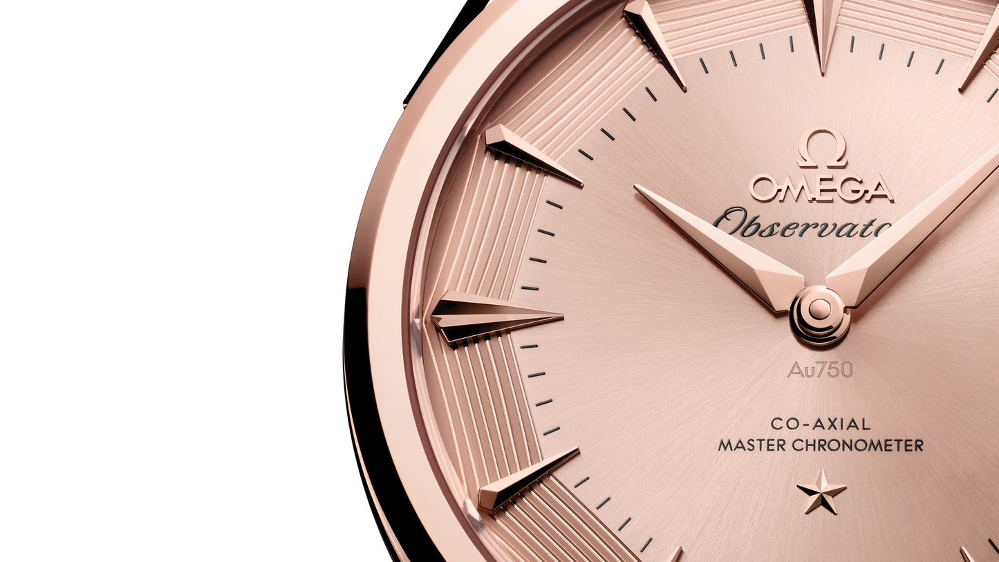 Constellation Observatory 39.4 mm, Sedna™ gold on alligator
