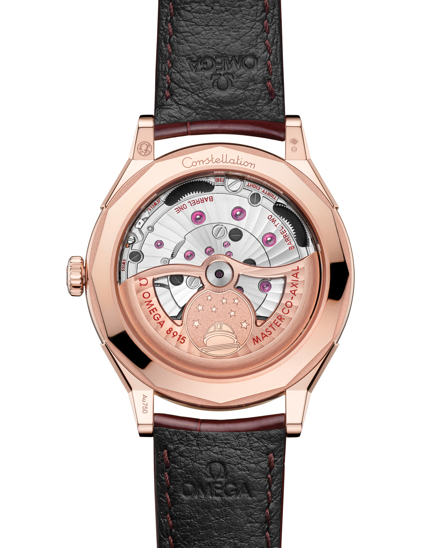 Constellation Observatory 39.4 mm, Sedna™ gold on alligator