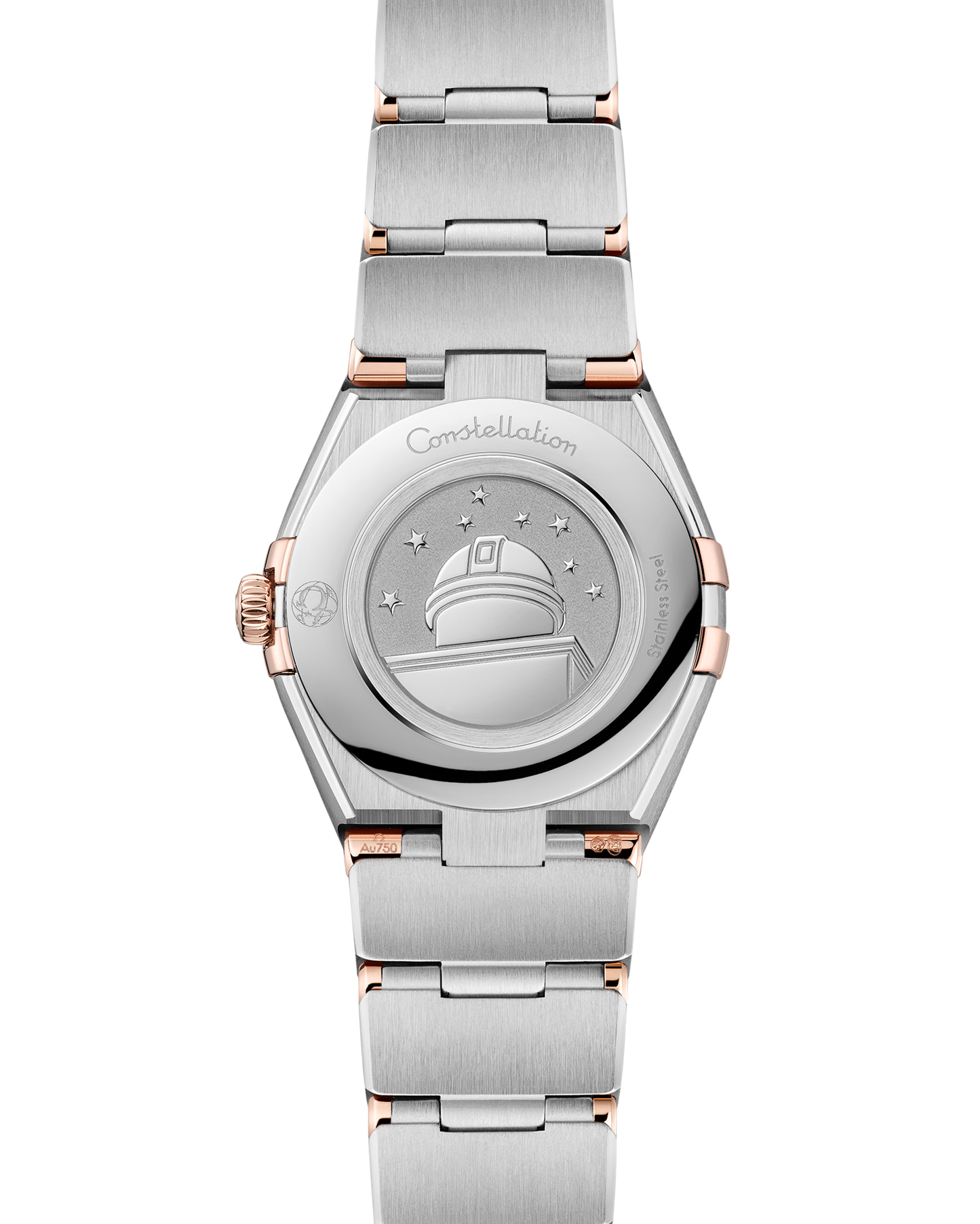 Constellation 25 mm, steel ‑ Sedna™ gold on steel ‑ Sedna™ gold