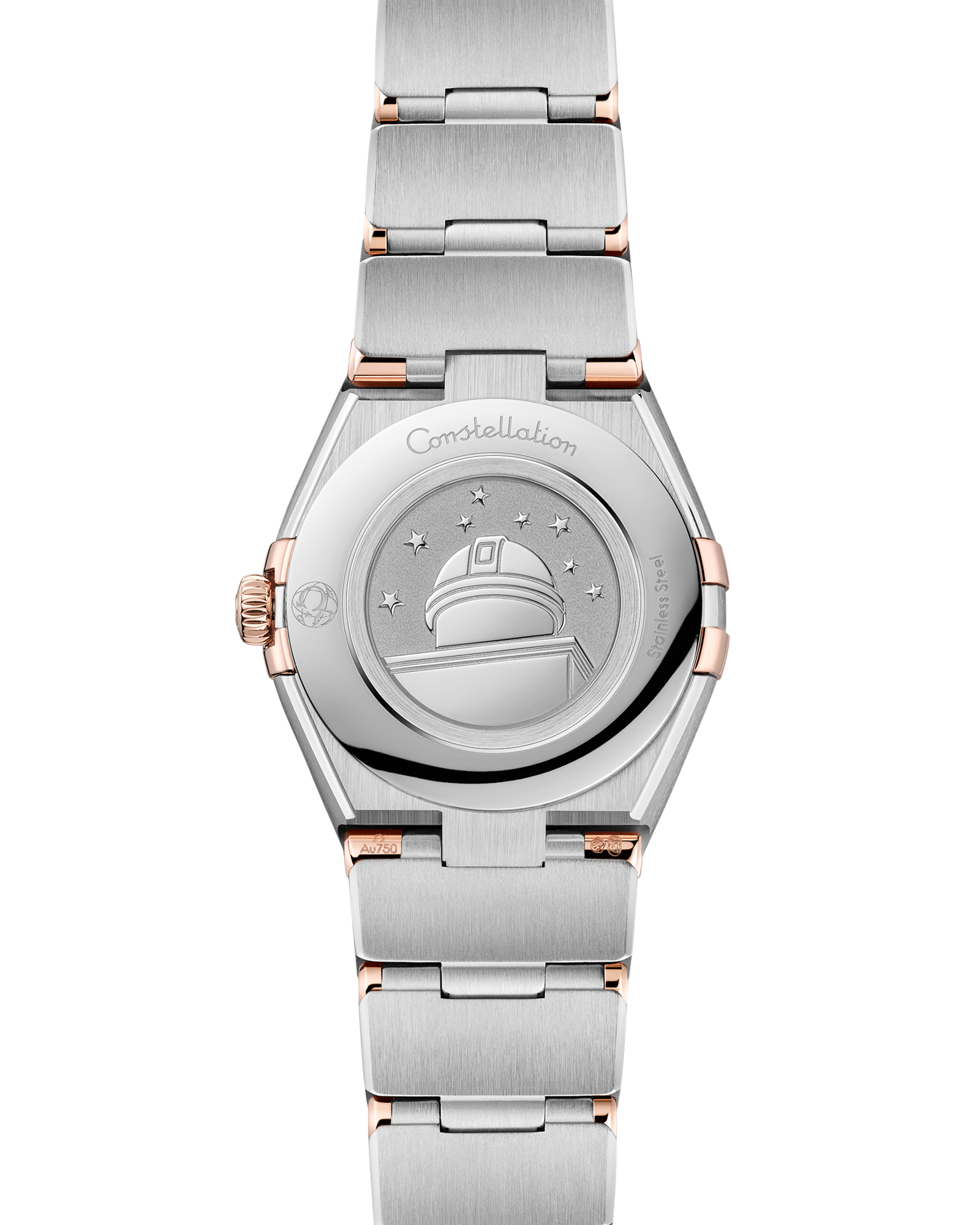 Constellation 25 mm, steel ‑ Sedna™ gold on steel ‑ Sedna™ gold