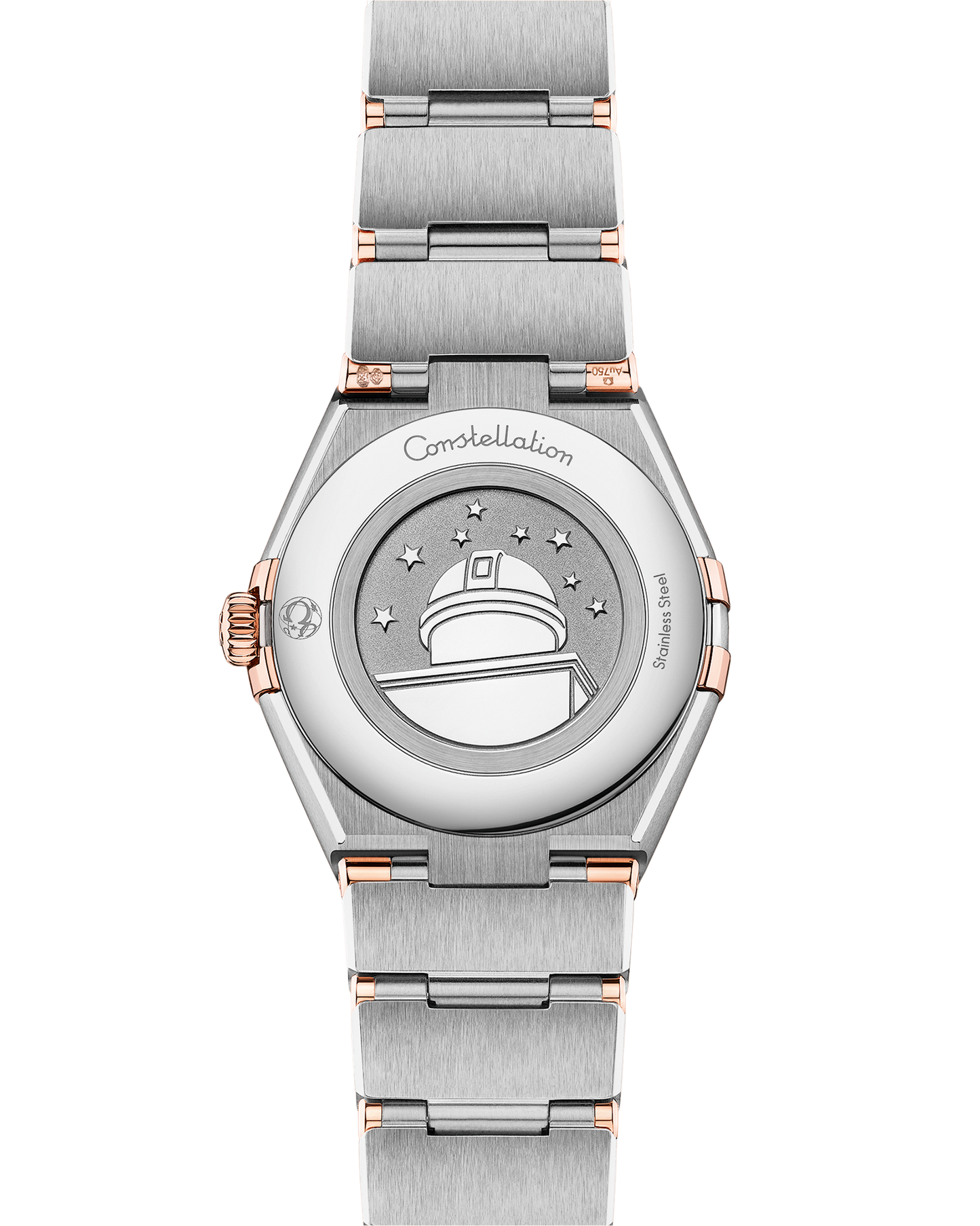 Constellation 28 mm, steel ‑ Sedna™ gold on steel ‑ Sedna™ gold