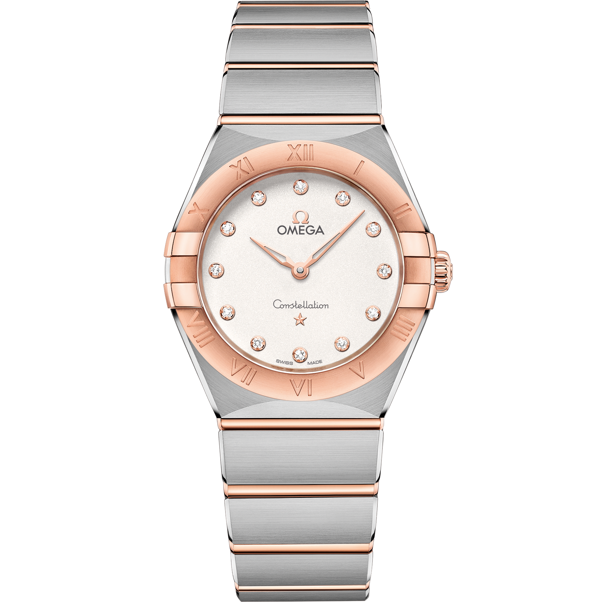 Constellation 28 mm, steel ‑ Sedna™ gold on steel ‑ Sedna™ gold