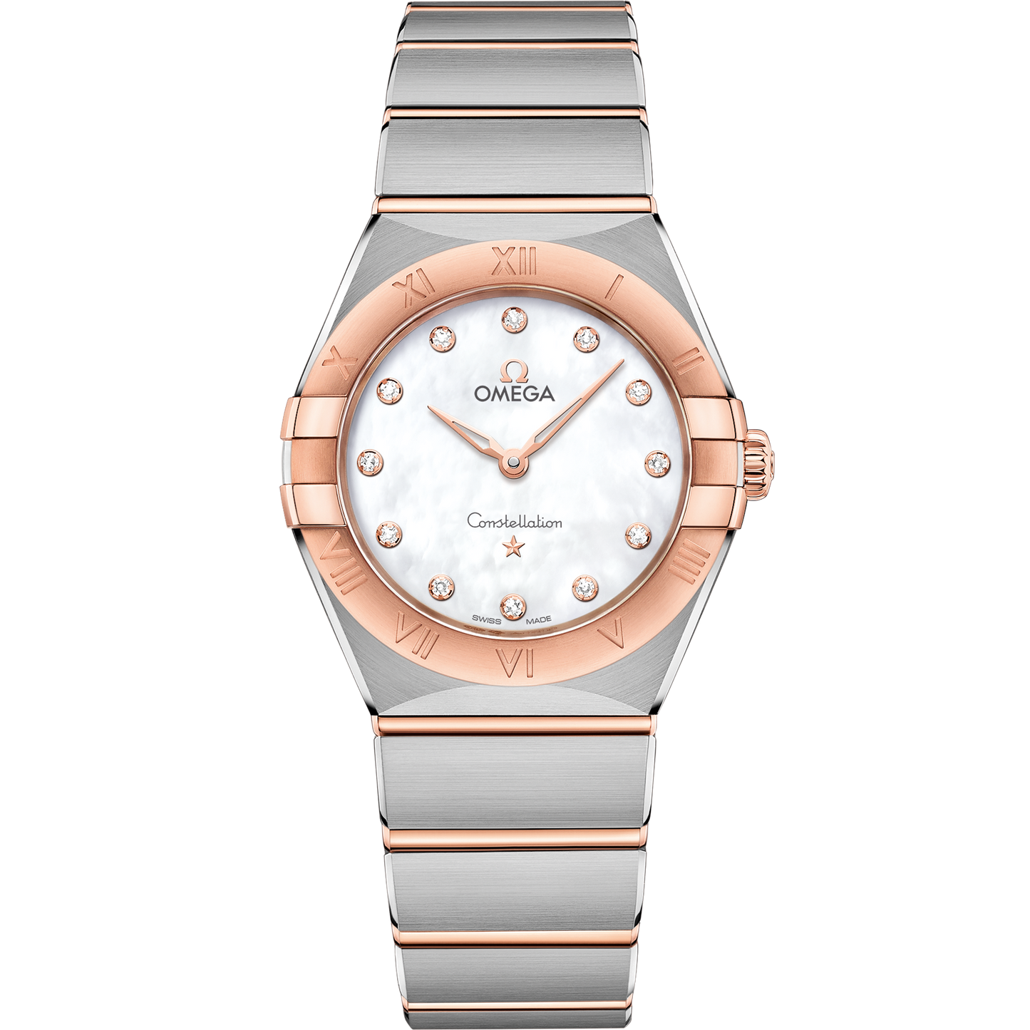 Constellation 28 mm, steel ‑ Sedna™ gold on steel ‑ Sedna™ gold