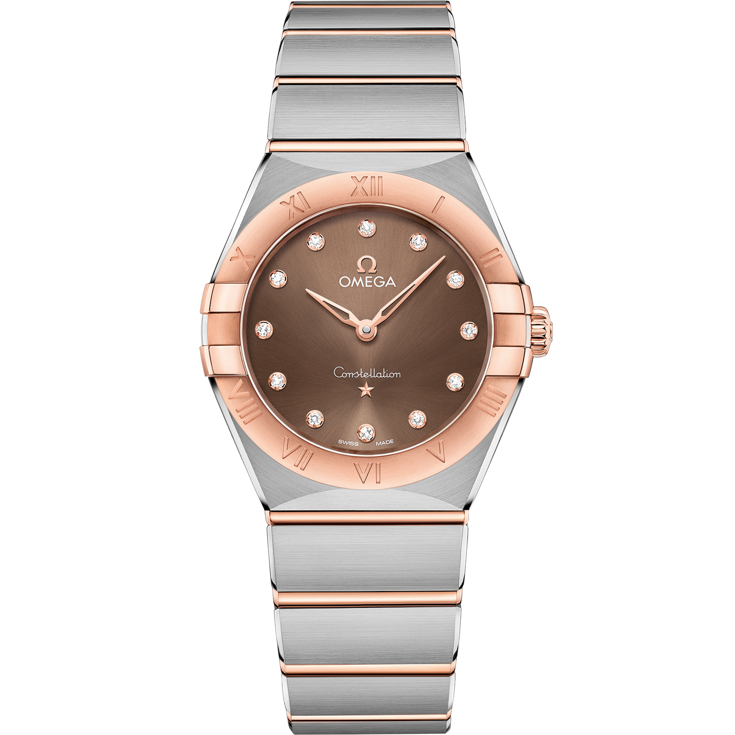 Constellation 28 mm, steel ‑ Sedna™ gold on steel ‑ Sedna™ gold