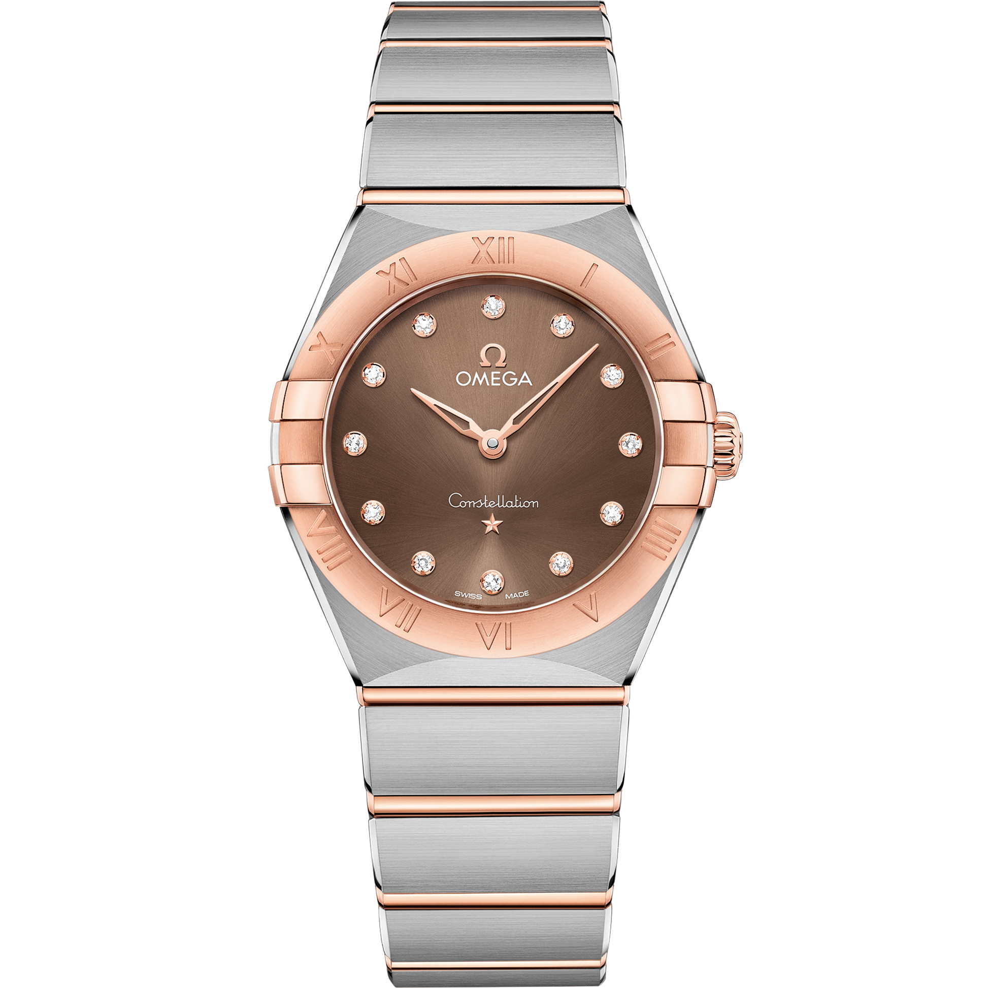 Constellation 28 mm, steel ‑ Sedna™ gold on steel ‑ Sedna™ gold