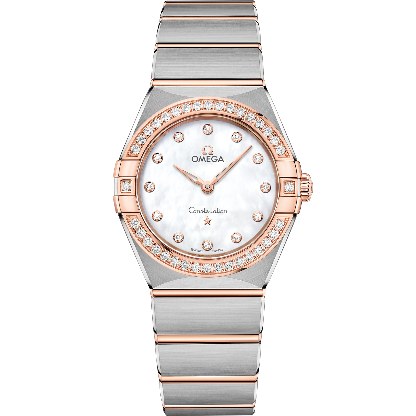 Constellation 28 mm, steel ‑ Sedna™ gold on steel ‑ Sedna™ gold