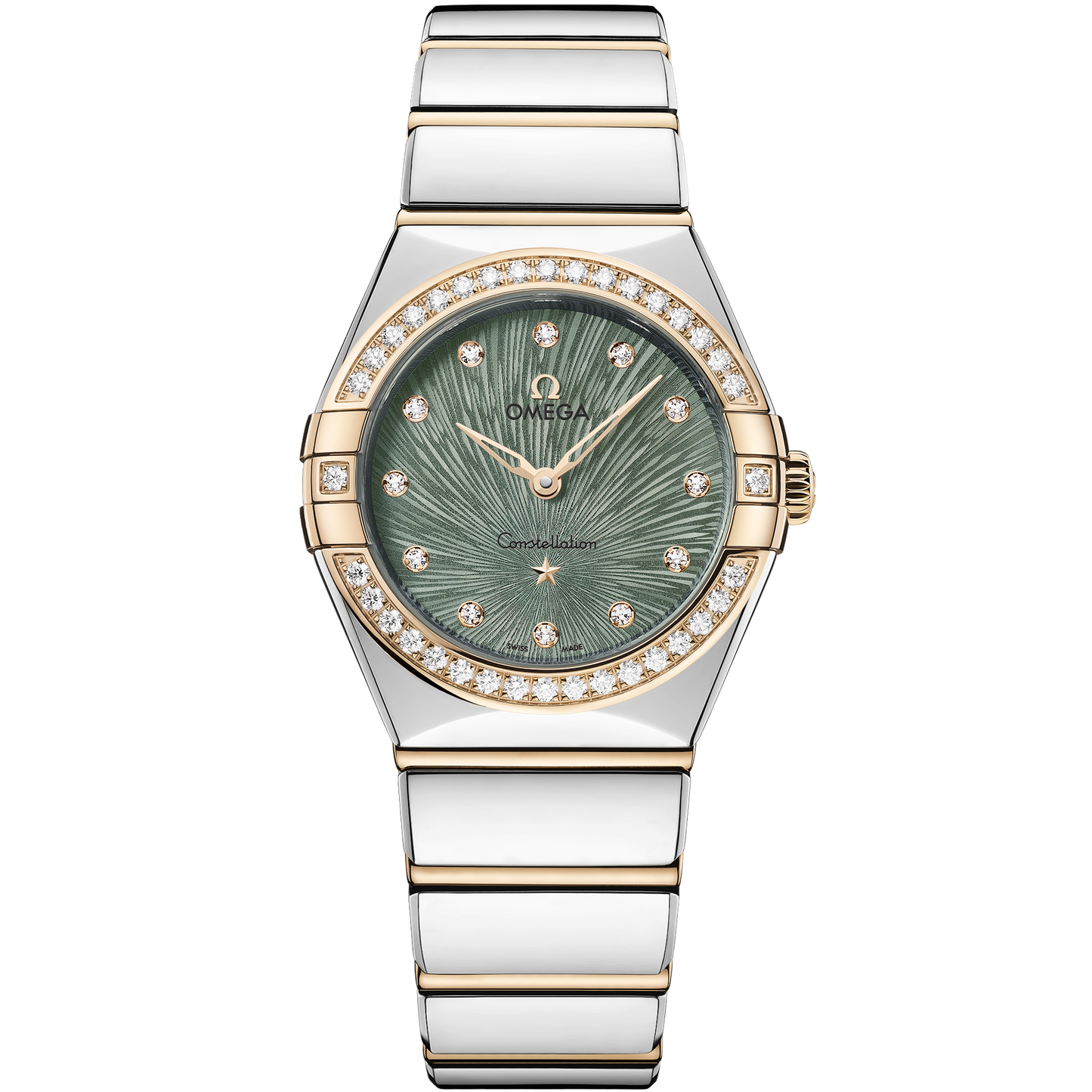 Constellation 28 mm, steel ‑ Moonshine™ gold on steel ‑ Moonshine™ gold