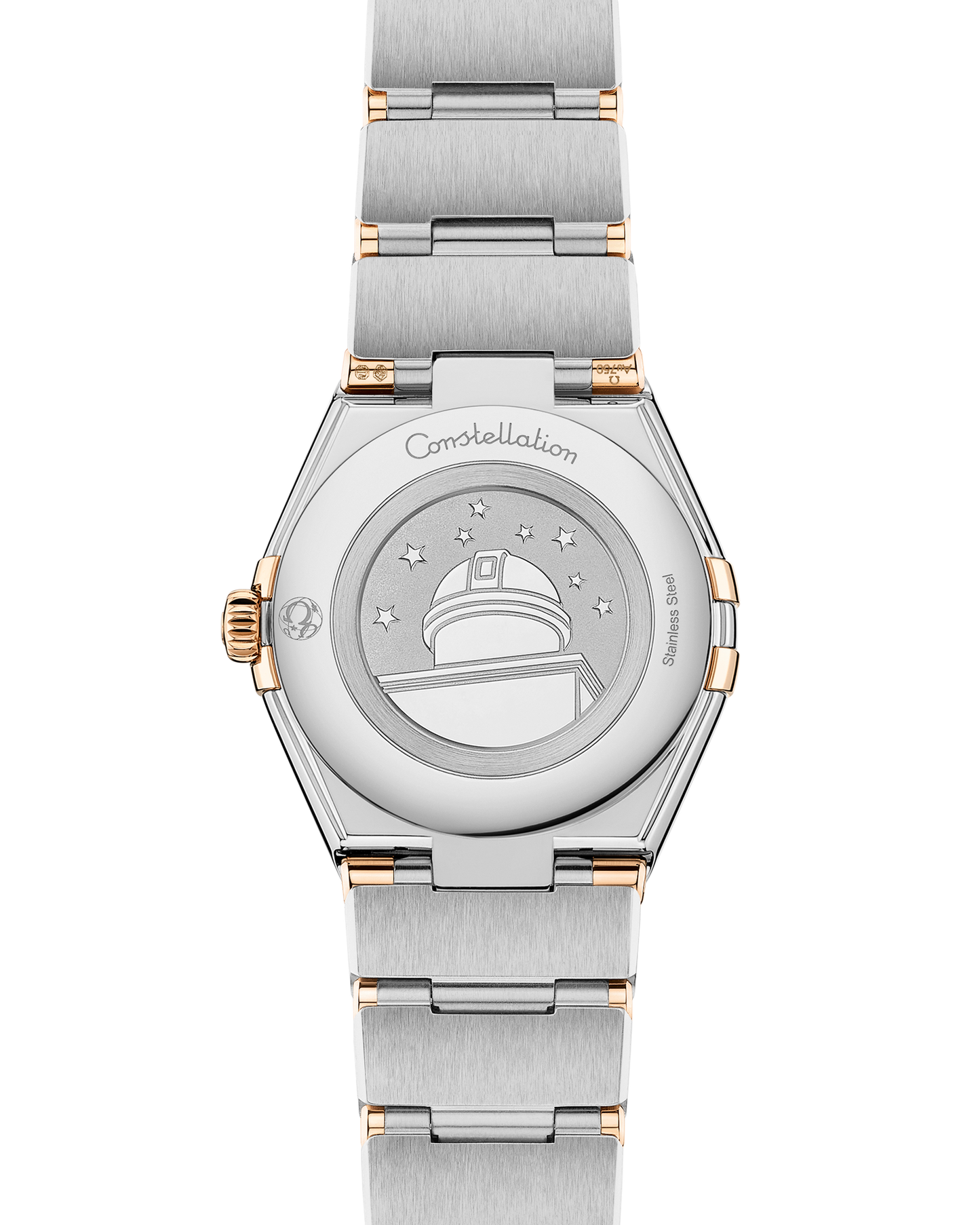 Constellation 28 mm, steel ‑ Moonshine™ gold on steel ‑ Moonshine™ gold