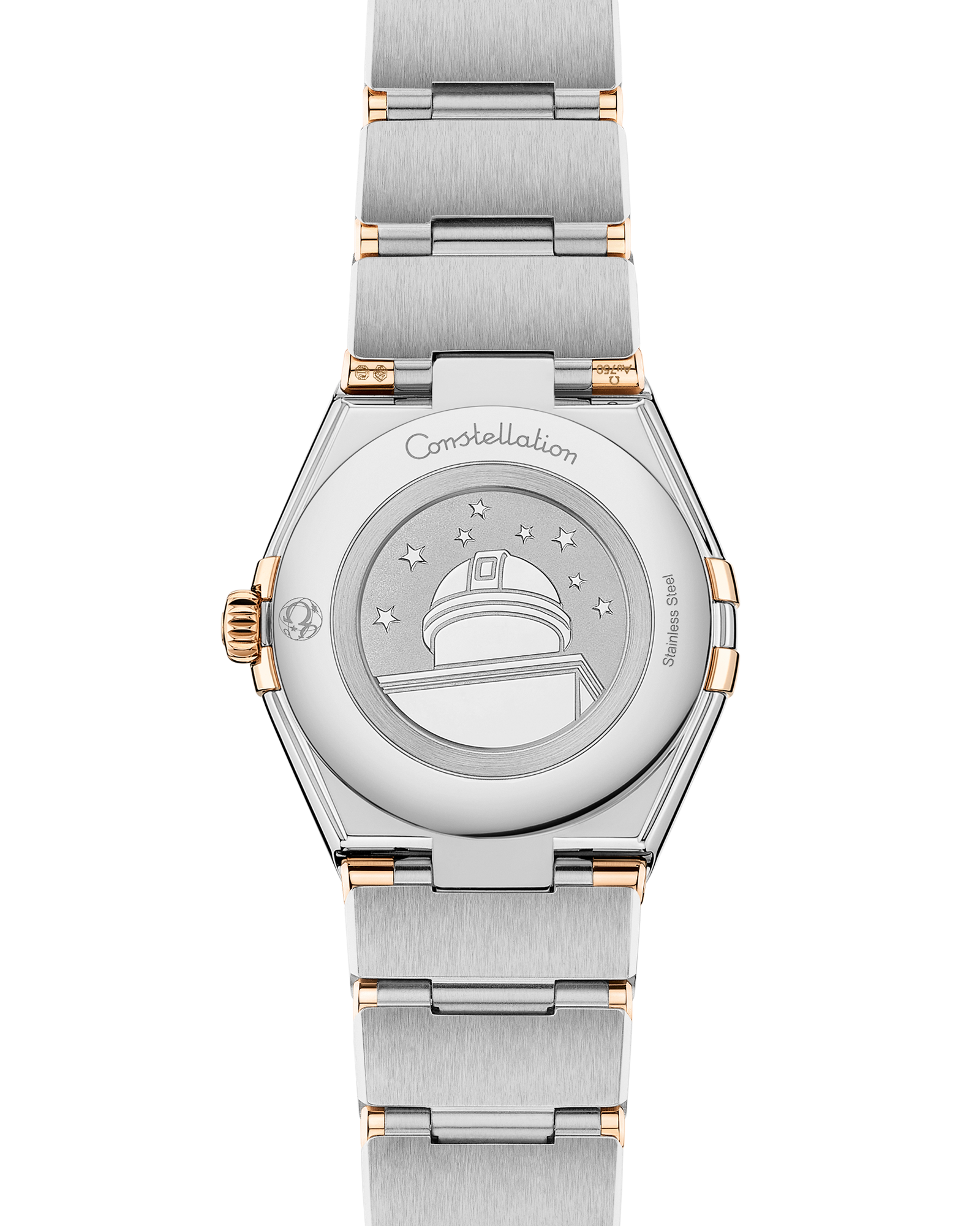 Constellation 28 mm, steel ‑ Moonshine™ gold on steel ‑ Moonshine™ gold