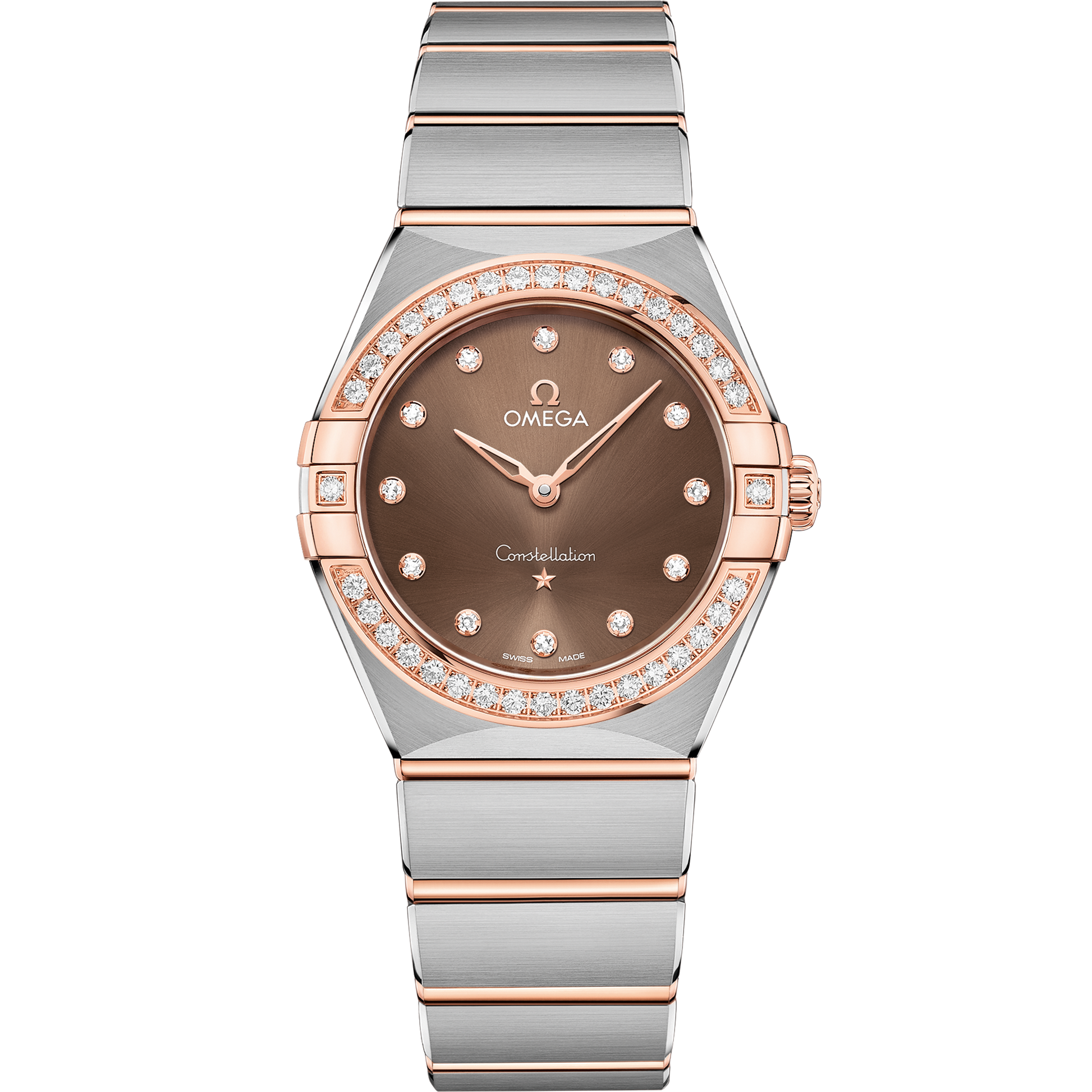 Constellation 28 mm, steel ‑ Sedna™ gold on steel ‑ Sedna™ gold