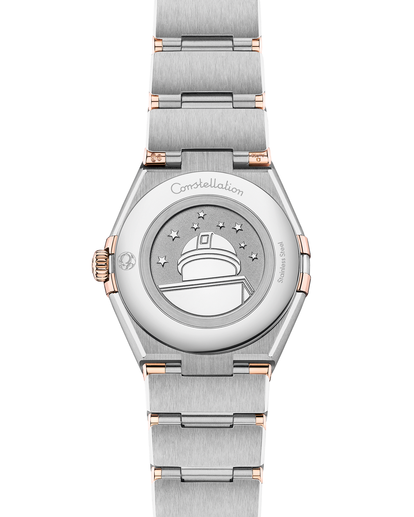 Constellation 28 mm, steel ‑ Sedna™ gold on steel ‑ Sedna™ gold
