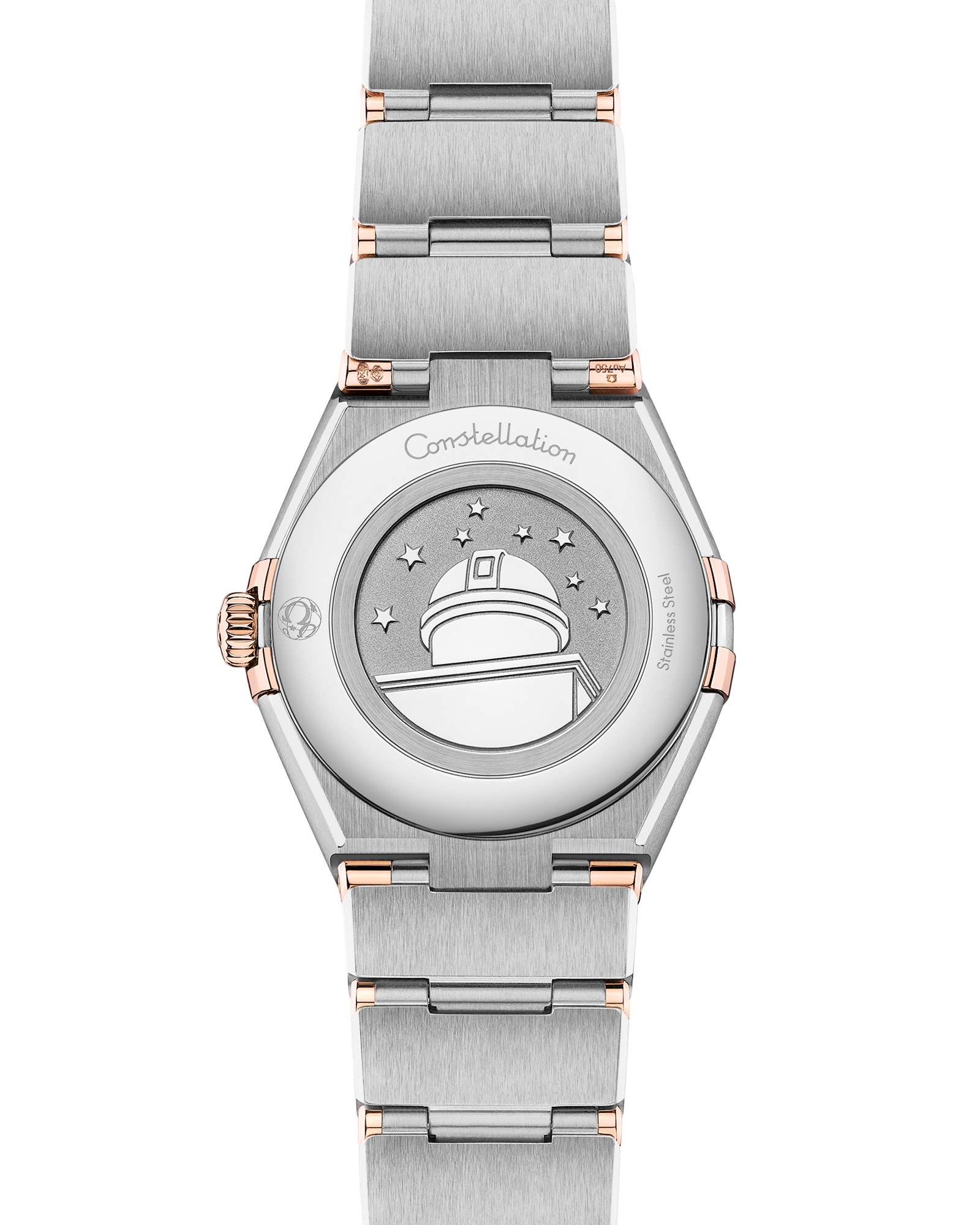 Constellation 28 mm, steel ‑ Sedna™ gold on steel ‑ Sedna™ gold