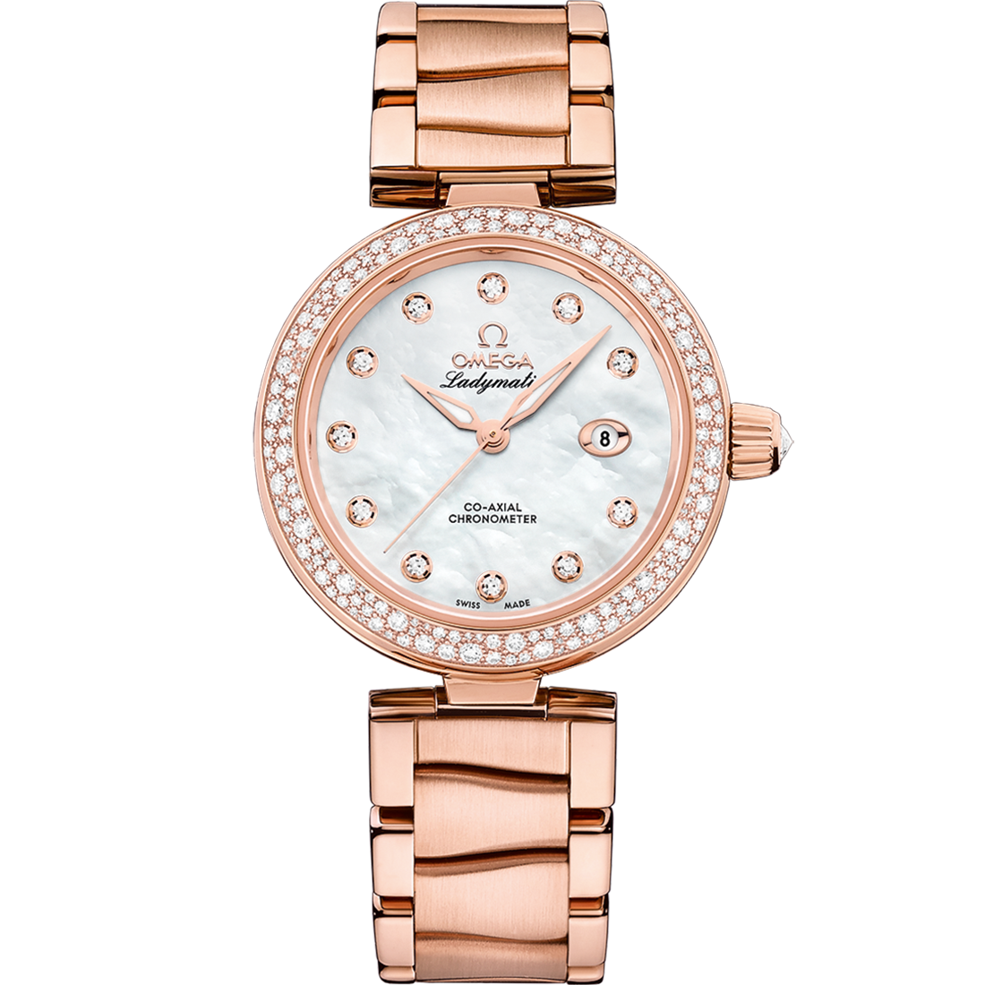 De Ville Ladymatic 34 mm, Sedna™ gold on Sedna™ gold