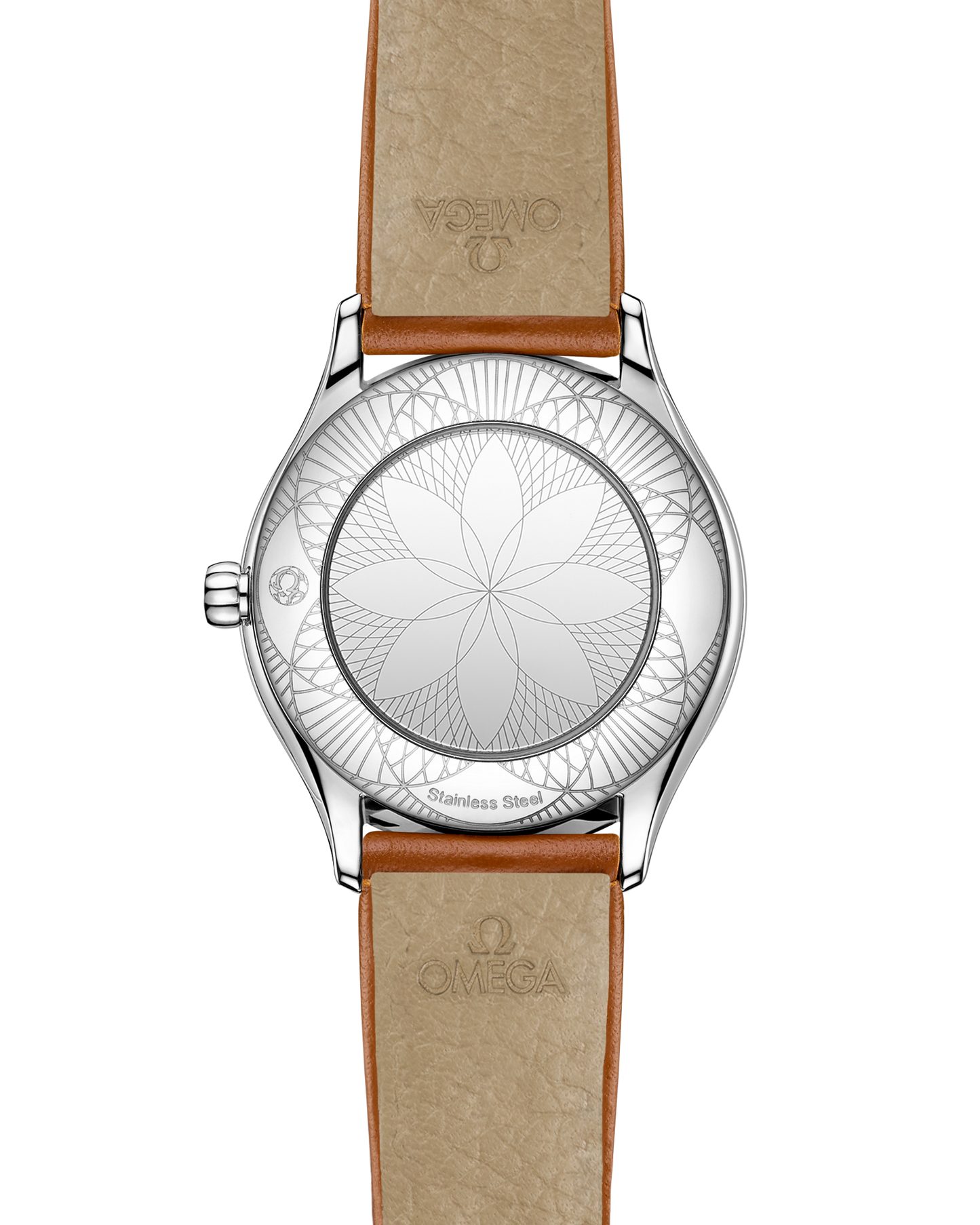 De Ville Mini Trésor 26 mm, steel on leather strap