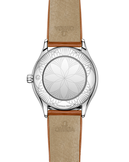 De Ville Mini Trésor 26 mm, steel on leather strap