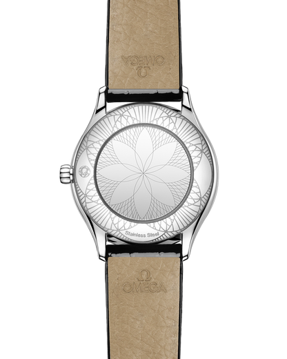 De Ville Mini Trésor 26 mm, steel on leather strap
