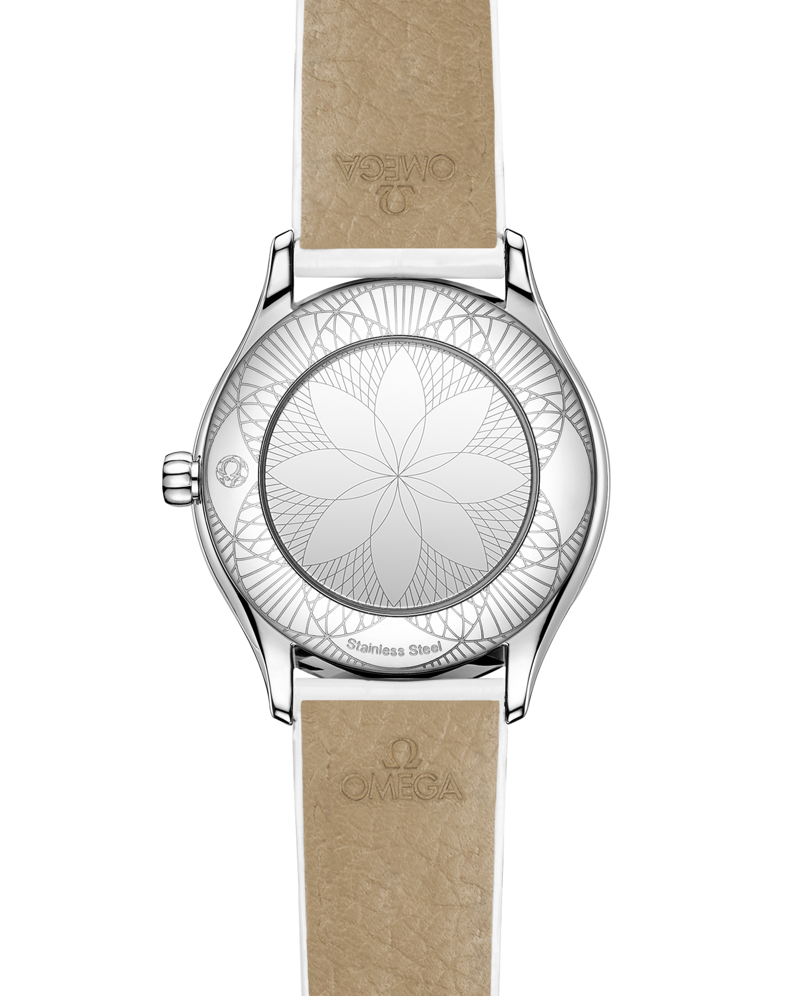 De Ville Mini Trésor 26 mm, steel on leather strap