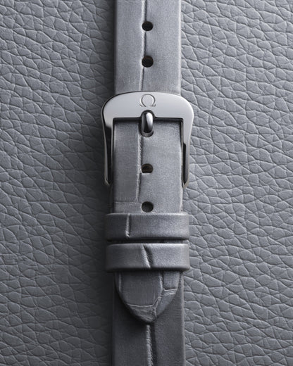 De Ville Mini Trésor 26 mm, steel on alligator