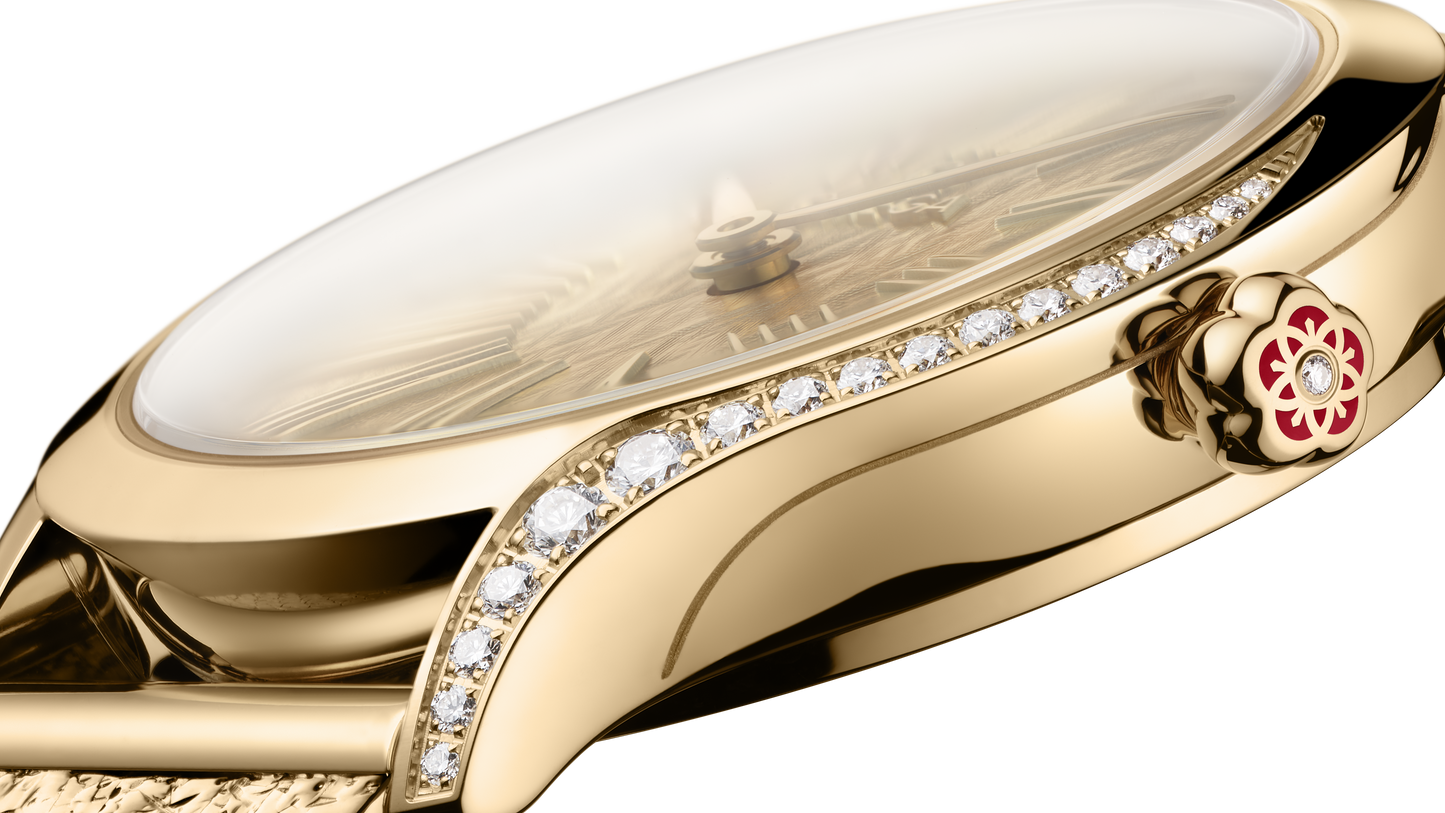 De Ville Mini Trésor 26 mm, Moonshine™ gold on Moonshine™ gold